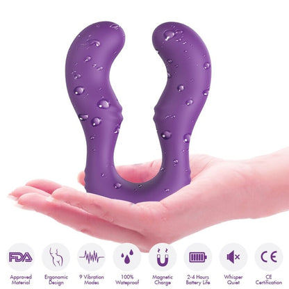 ARMONY - SERAPH VIBRADOR DOBLE CONTROL REMOTO MORADO