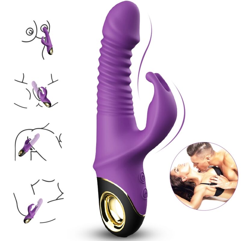 ARMONY - ZING DILDO VIBRADOR CONEJO MORADO