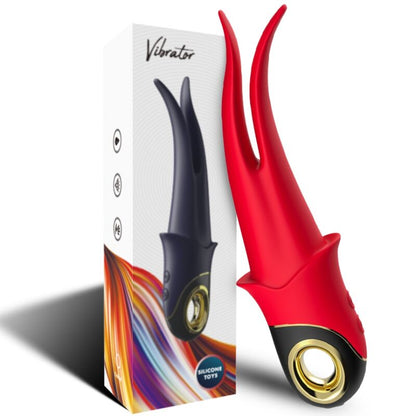 ARMONY - SHADOW VIBRATOR DOUBLE-HEAD TEASING RED