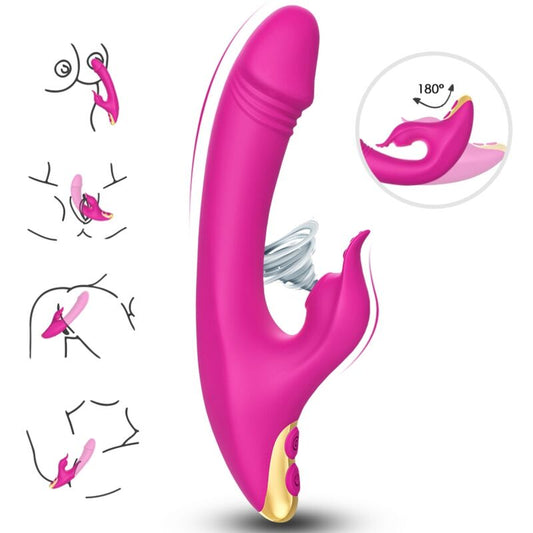 ARMONY - AMANT LIMPIADOR DE CLÍTORIS Y PUNTO G VIBRADOR FUCSIA