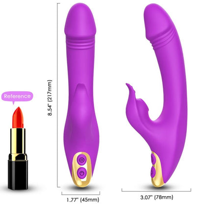 ARMONY - AMANT LIMPIADOR DE CLÍTORIS Y PUNTO G VIBRADOR MORADO