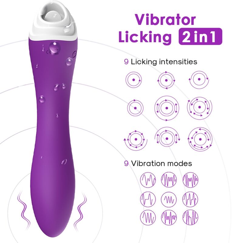 ARMONY - VIBRADOR PARA CLITORIS Y LAMIDOS FAIRYLAND PÚRPURA