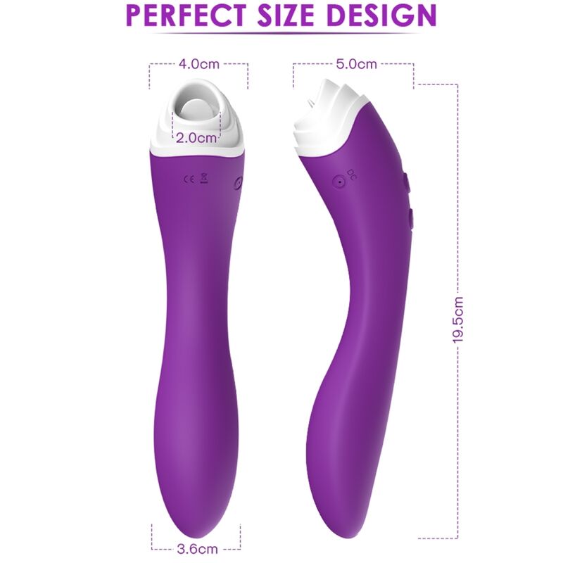 ARMONY - VIBRADOR PARA CLITORIS Y LAMIDOS FAIRYLAND PÚRPURA