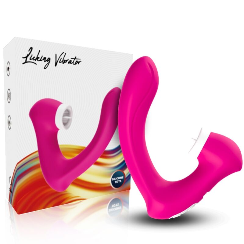 ARMONY - SECRETKISS LIMKING VIBRADOR DE CLÍTORIS Y VIBRADOR CURVO FUCSIA