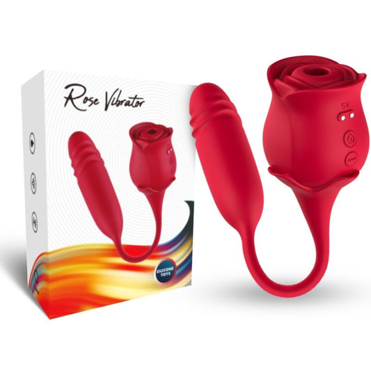 ARMONY - ROSEKNIGTH - VIBRADOR PARA LAMER EL CLÍTORIS Y VIBRADOR ROJO