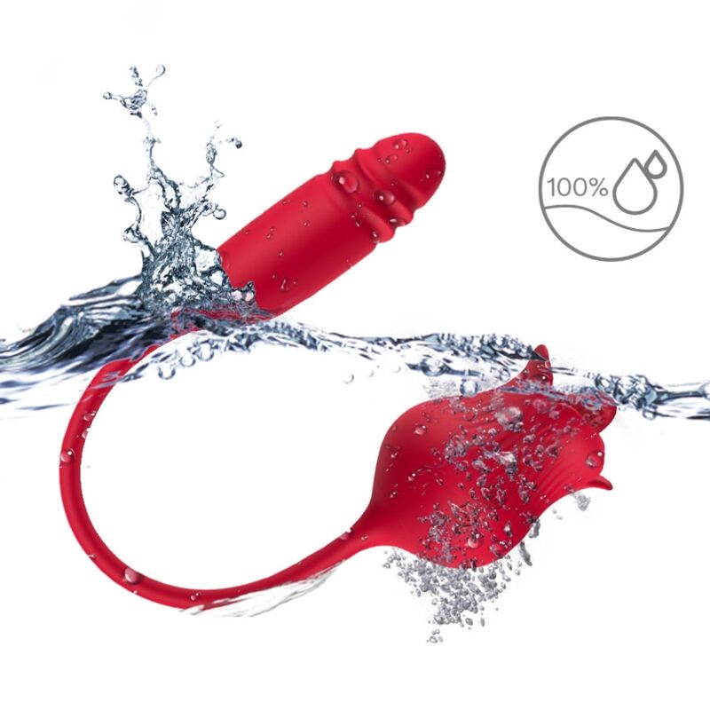 ARMONY - VIBRADOR PARA CLITORIS Y LAMIDOS ROSELIP Y VIBRADOR ROJO