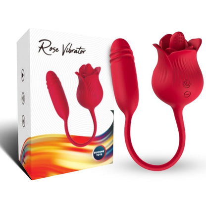 ARMONY - VIBRADOR PARA CLITORIS Y LAMIDOS ROSELIP Y VIBRADOR ROJO