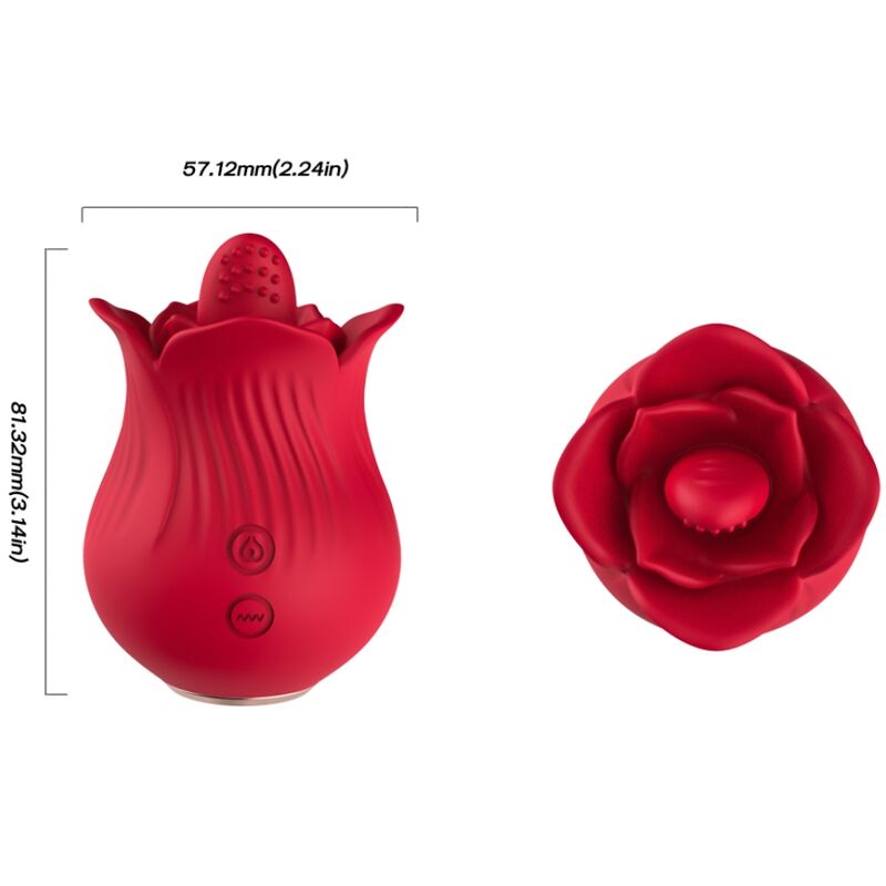 ARMONY - VIBRADOR Y ESTIMULADOR ROSE ROJO