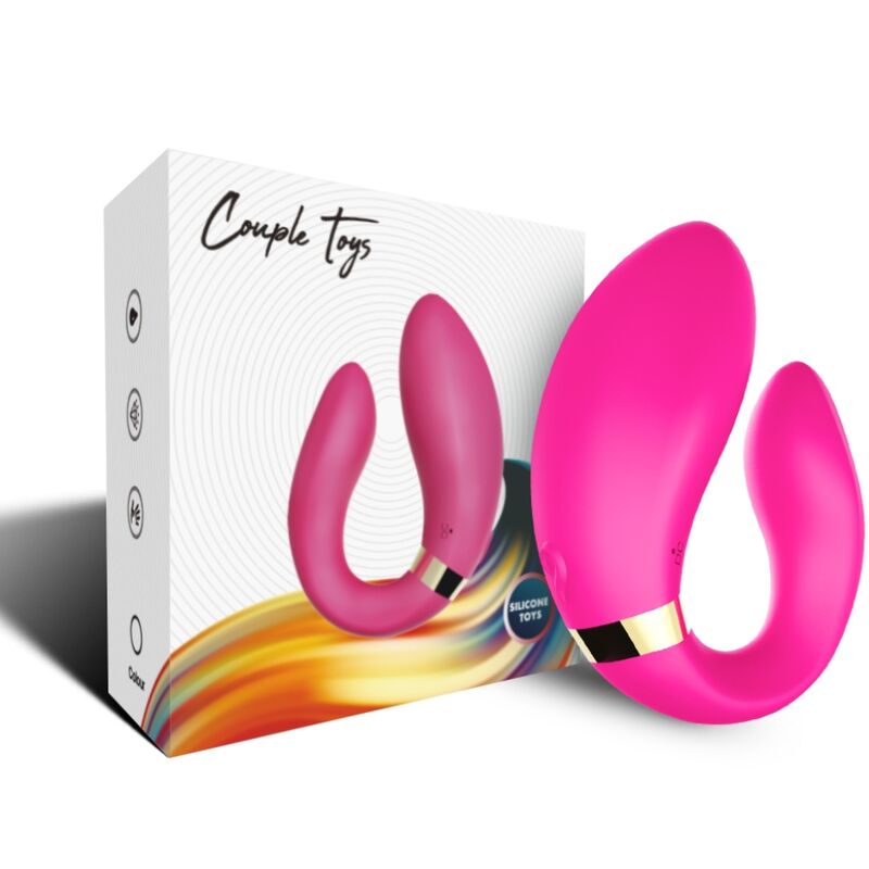 ARMONY - VIBRADOR CRESCENT PARA PAREJAS CONTROL REMOTO FUCSIA