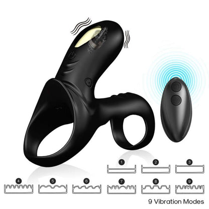 ARMONY - RANGER DOUBLE VIBRATOR RING FOR COUPLES BLACK