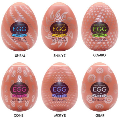 TENGA - HARD BOILED MASTURBATOR EGG PACK 6 UNITS