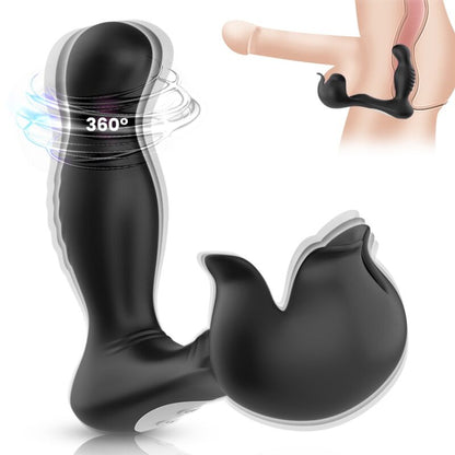 ARMONY - SURROUND VIBRATOR ANAL & STIMULATOR TESTICULOS REMOTE CONTROL BLACK