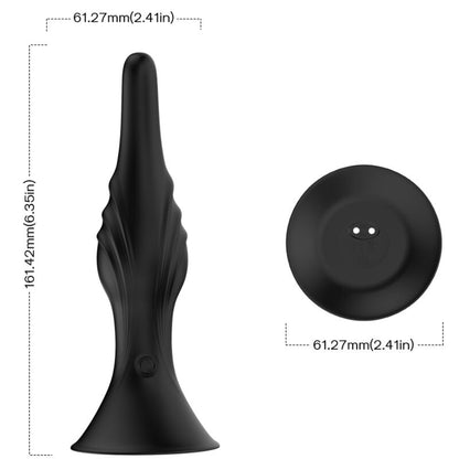 ARMONY - VIBRADOR Y PLUG ANAL CONTROL REMOTO NEGRO