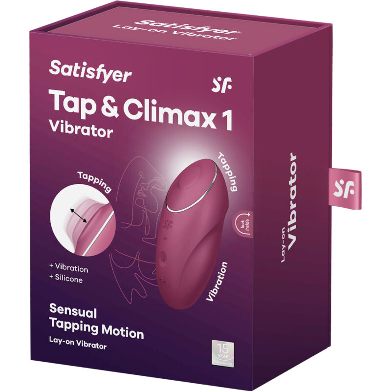 SATISFYER - TAP &amp; CLIMAX 1 VIBRADOR DE APOYO ROJO