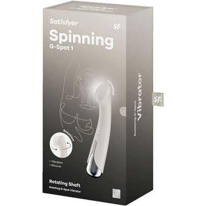 SATISFYER - VIBRADOR ROTATOR SPINNING G-SPORT 1 ROJO