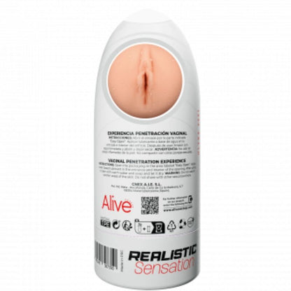 ALIVE - MASTURBADOR MASCULINO FLEXIBLE VAGINAL TALLA M