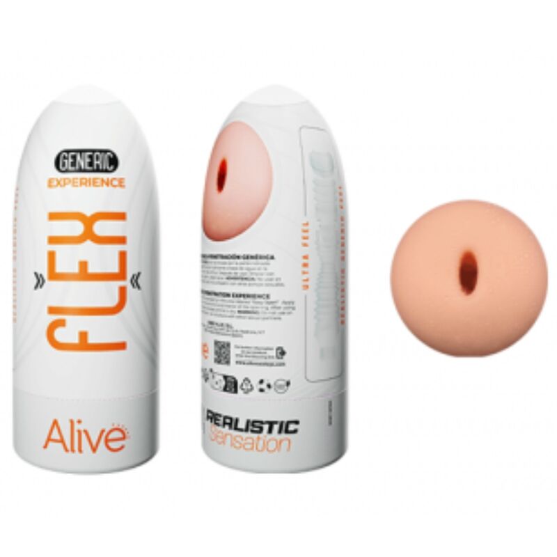 ALIVE - MASTURBADOR MASCULINO FLEXIBLE TALLA M