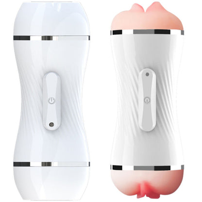 ARMONY - DOUBLE VAGINA & MOUTH VIBRATOR MASTURBATOR WHITE