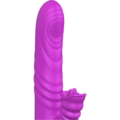 ARMONY - ANGELIA VIBRADOR MULTIFUNCIÓN CON LENGUA ESTIMULANTE EFECTO CALOR VIOLETA