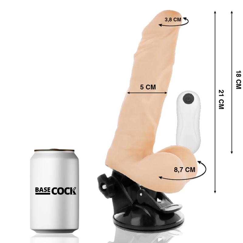 BASECOCK - CONTROL REMOTO FLEXIBLE REALISTA CARNE 21 CM -O- 5 CM