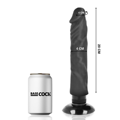 BASECOCK - REALISTIC VIBRATOR 2-1 FLESH 20 CM -O- 4 CM