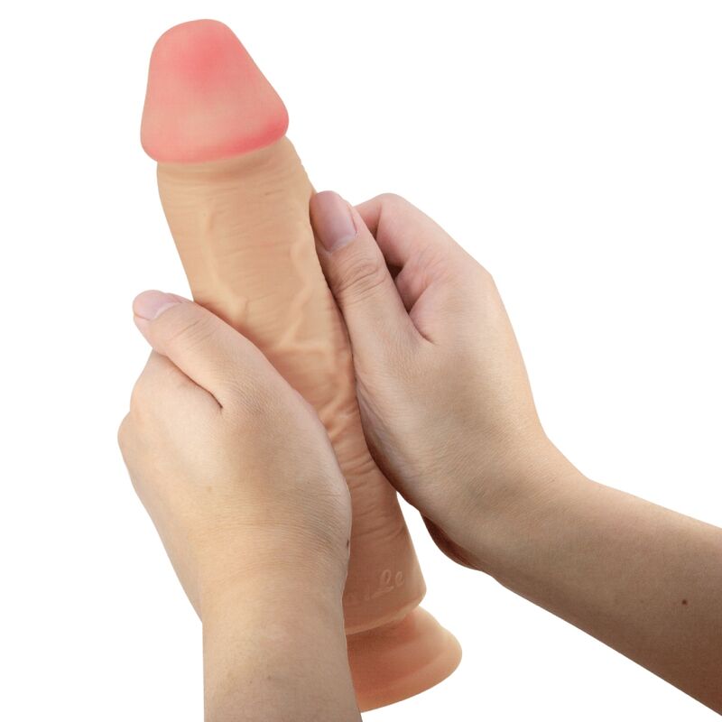 PRETTY LOVE - SERIE PIEL DESLIZANTE DILDO REALISTA CON VENTOSA PIEL DESLIZANTE CARNE 23,4 CM