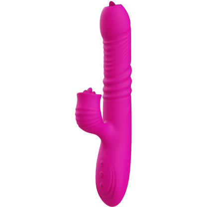 ARMONY - FANNY VIBRADOR DOBLE LENGUA MULTIFUNCIÓN EFECTO CALOR FUCSIA