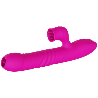 ARMONY - FANNY VIBRADOR DOBLE LENGUA MULTIFUNCIÓN EFECTO CALOR FUCSIA