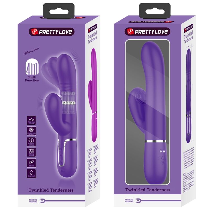 PRETTY LOVE - VIBRADOR MULTIFUNCIÓN PUNTO G MORADO