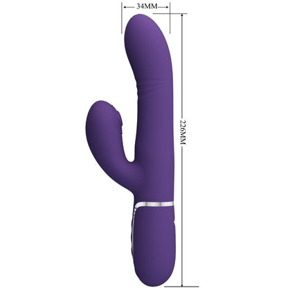 PRETTY LOVE - VIBRADOR MULTIFUNCIÓN PUNTO G MORADO