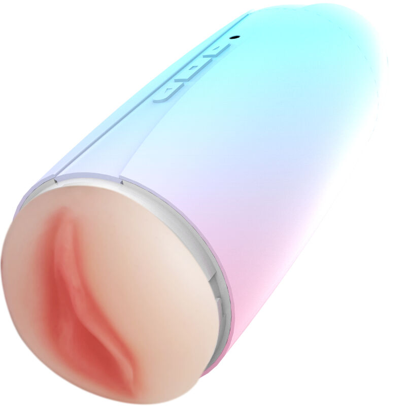 ARMONY - MASTURBADOR VIBRADOR DOBLE BOCA Y VAGINA ARCOIRIS