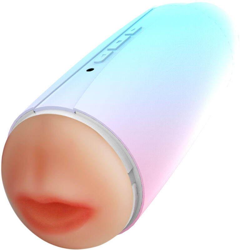 ARMONY - MASTURBADOR VIBRADOR DOBLE BOCA Y VAGINA ARCOIRIS