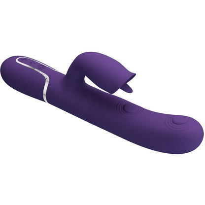 PRETTY LOVE - VIBRADOR CONEJO CON LAMIDOS MORADO