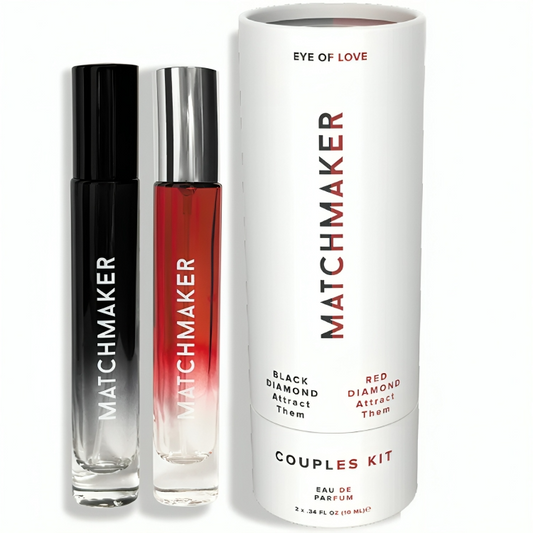 EYE OF LOVE - KIT PARA PAREJAS MATCHMAKER BLACK &amp; RED DIAMOND PERFUME FEROMONAS 10 ML