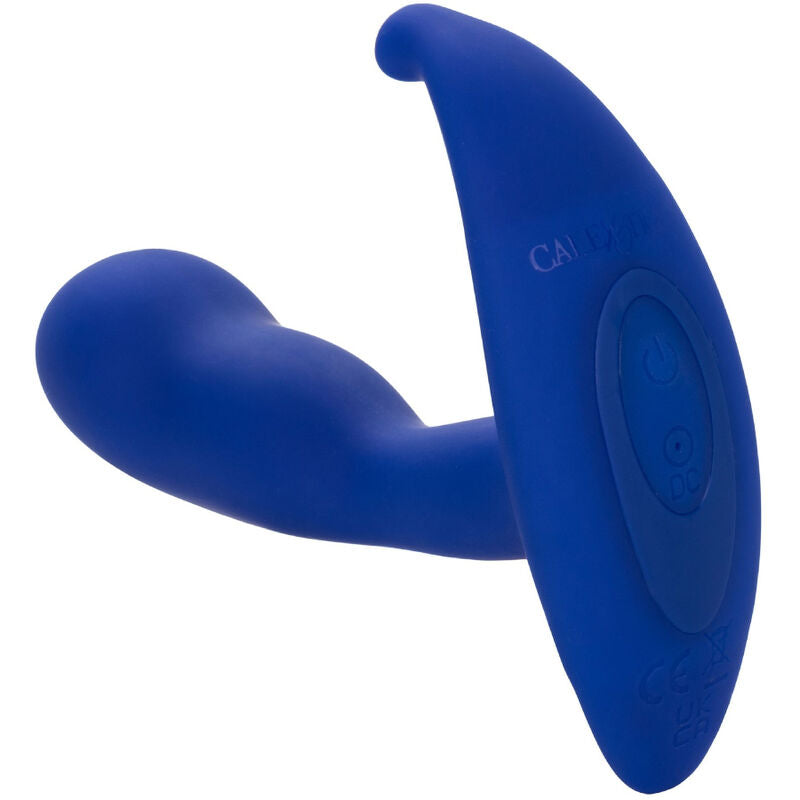 CALEXOTICS - ESTIMULADOR ANAL CURVO Y VIBRADOR ADMIRAL AZUL