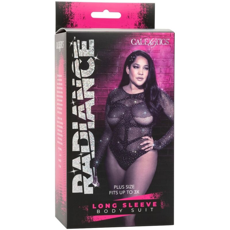 CALEXOTICS - BODY DE MANGA LARGA RADIANCE RHINE TALLA GRANDE