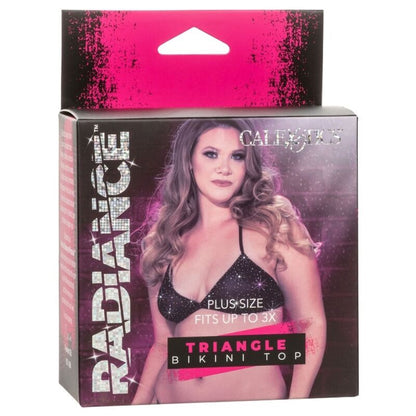 CALEXOTICS - RADIANCE TRIANGLE BIKINI TOP RHINE PLUS SIZE