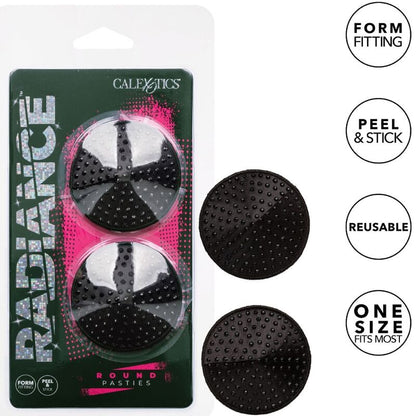 CALEXOTICS - CUBREPEZONES CON FORMA DE JOYA REDONDA RADIANCE