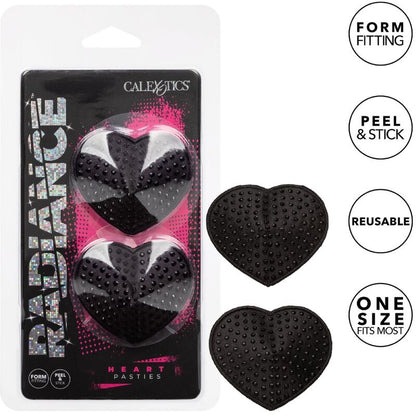 CALEXOTICS - PROTECTORES PARA PEZONES CON FORMA DE CORAZÓN RADIANCE