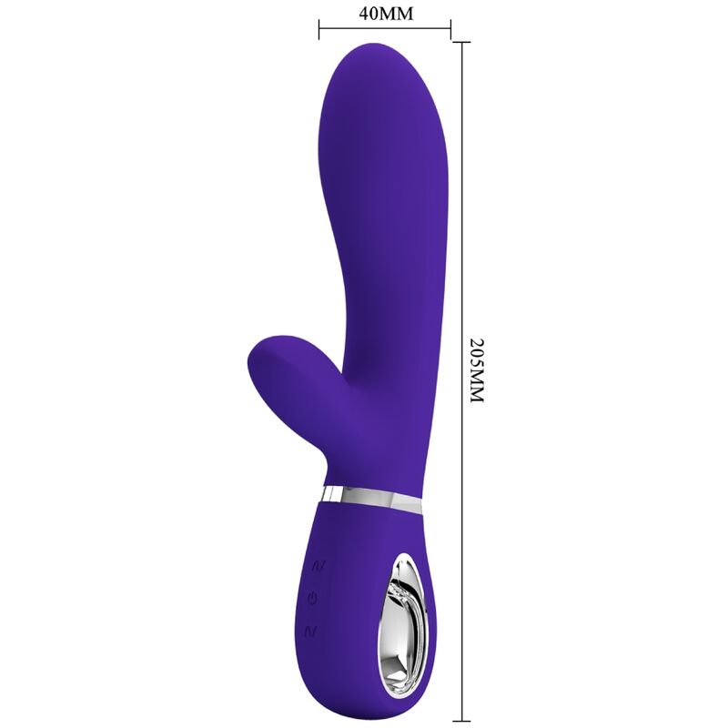 PRETTY LOVE - VIBRADOR MULTIFUNCIÓN PUNTO G THOMAS MORADO