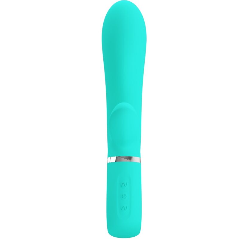 PRETTY LOVE - VIBRADOR MULTIFUNCIÓN PUNTO G THOMAS VERDE AGUA