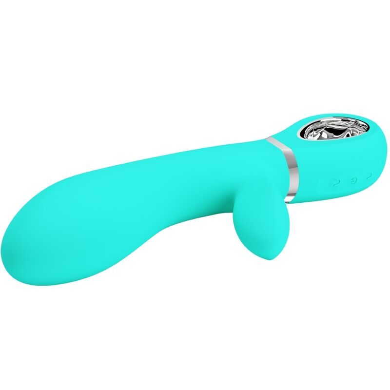 PRETTY LOVE - VIBRADOR MULTIFUNCIÓN PUNTO G THOMAS VERDE AGUA