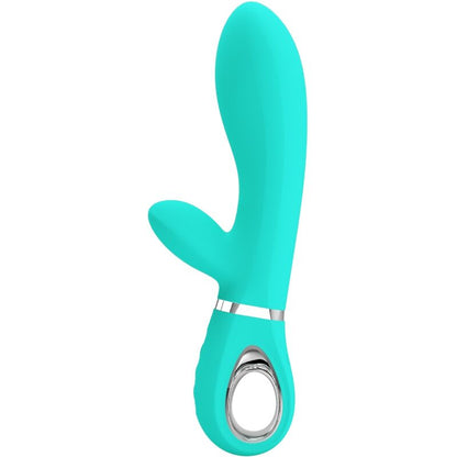 PRETTY LOVE - VIBRADOR MULTIFUNCIÓN PUNTO G THOMAS VERDE AGUA