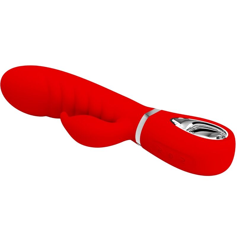 PRETTY LOVE - VIBRADOR MULTIFUNCIÓN PUNTO G PRESCOTT ROJO