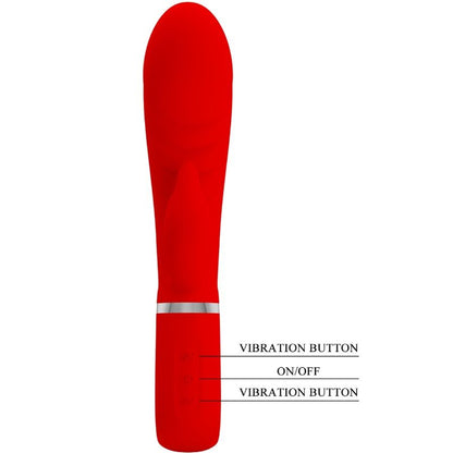 PRETTY LOVE - VIBRADOR MULTIFUNCIÓN PUNTO G PRESCOTT ROJO