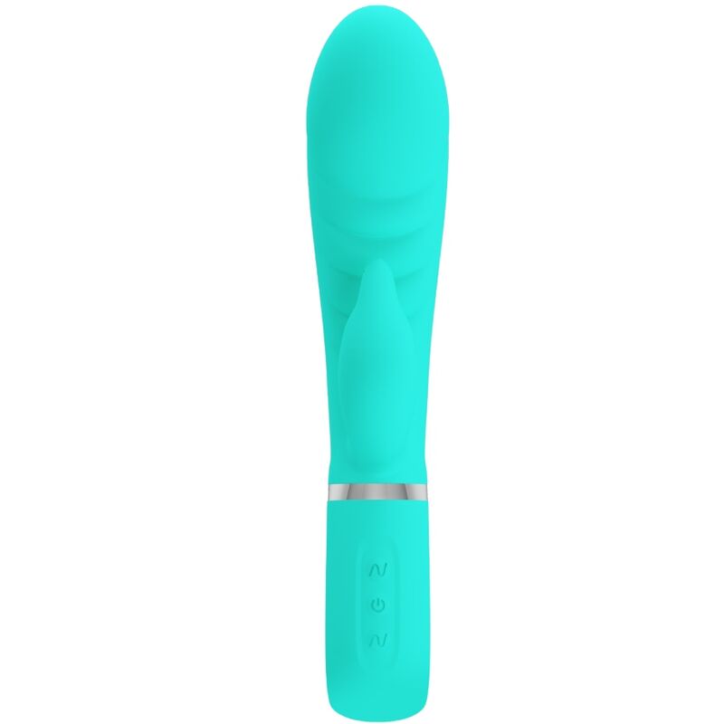 PRETTY LOVE - VIBRADOR MULTIFUNCIÓN PUNTO G PRESCOTT VERDE AGUA