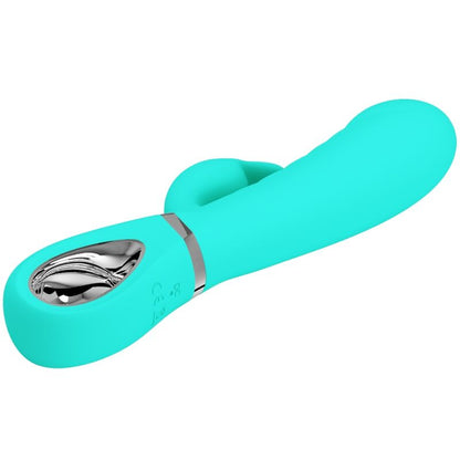 PRETTY LOVE - VIBRADOR MULTIFUNCIÓN PUNTO G PRESCOTT VERDE AGUA