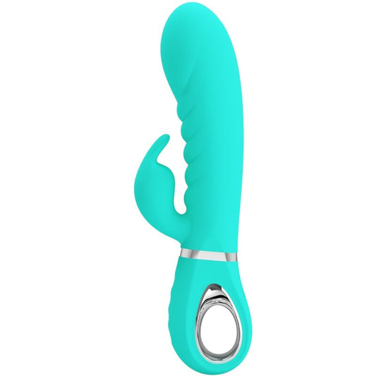 PRETTY LOVE - VIBRADOR MULTIFUNCIÓN PUNTO G PRESCOTT VERDE AGUA