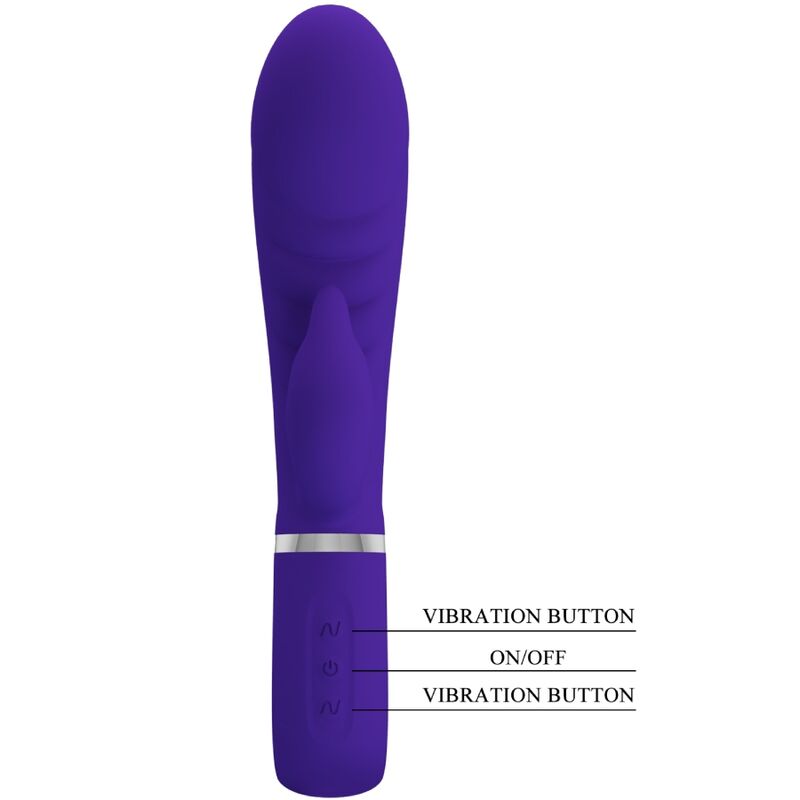 PRETTY LOVE - VIBRADOR MULTIFUNCIÓN PUNTO G PRESCOTT MORADO