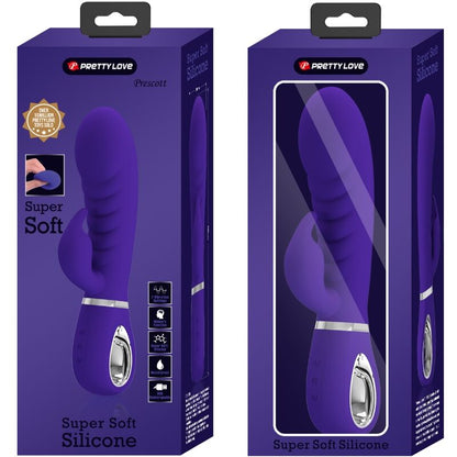 PRETTY LOVE - VIBRADOR MULTIFUNCIÓN PUNTO G PRESCOTT MORADO